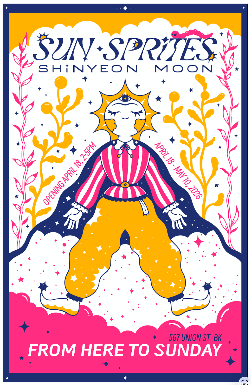 ShinYeon Moon: Sun Sprites Exhibition Poster