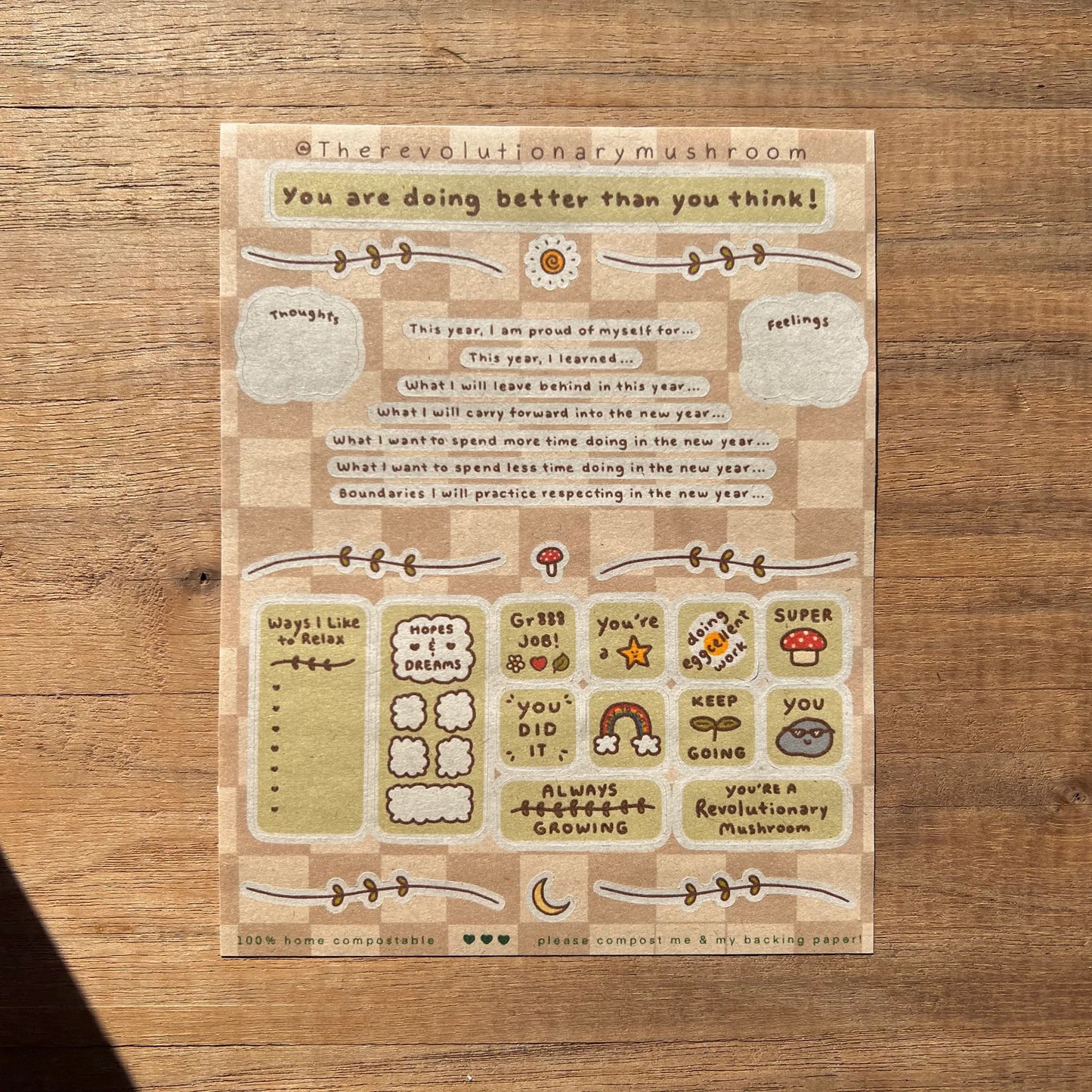 The Revolutionary Mushroom: Sticker Sheets