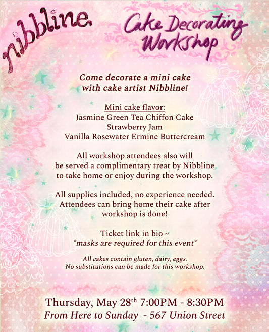 Nibbline: Cake Decorating Workshop (MAY 28)