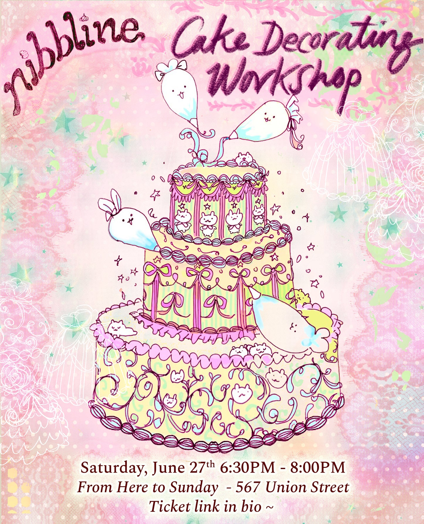 Nibbline: Cake Decorating Workshop (JUNE 27)