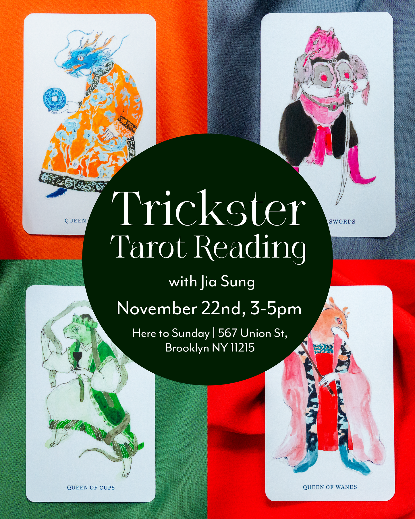 Trickster Tarot Reading w. Jia Sung (NOV 22)