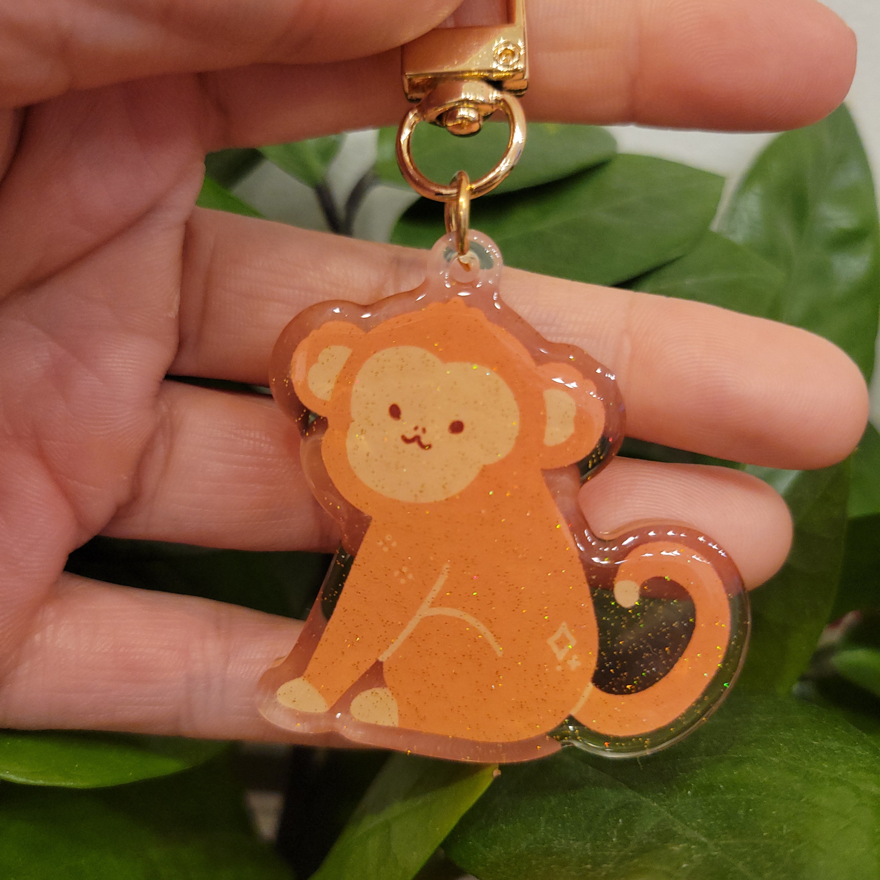 ちびすけ様⭕️手縫いレザーと革featherのKEYチャーム　デザインカラビナ vickyisdrawing: Chinese Zodiac Keychains – From Here to Sunday