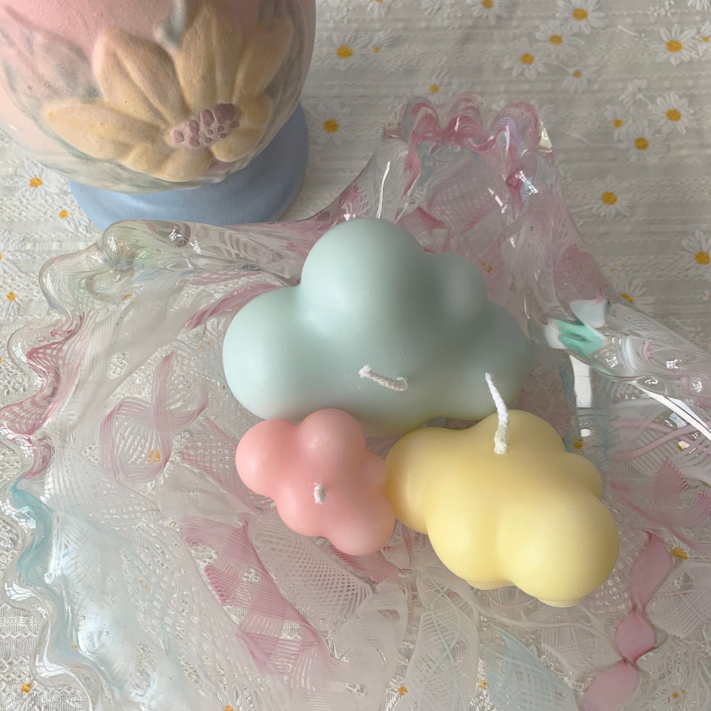 YUI Brooklyn: Pastel Cloud Candle Set