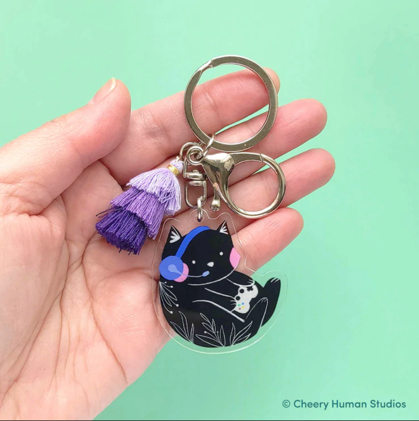 Cheery Human Studios: Kitty Keychains