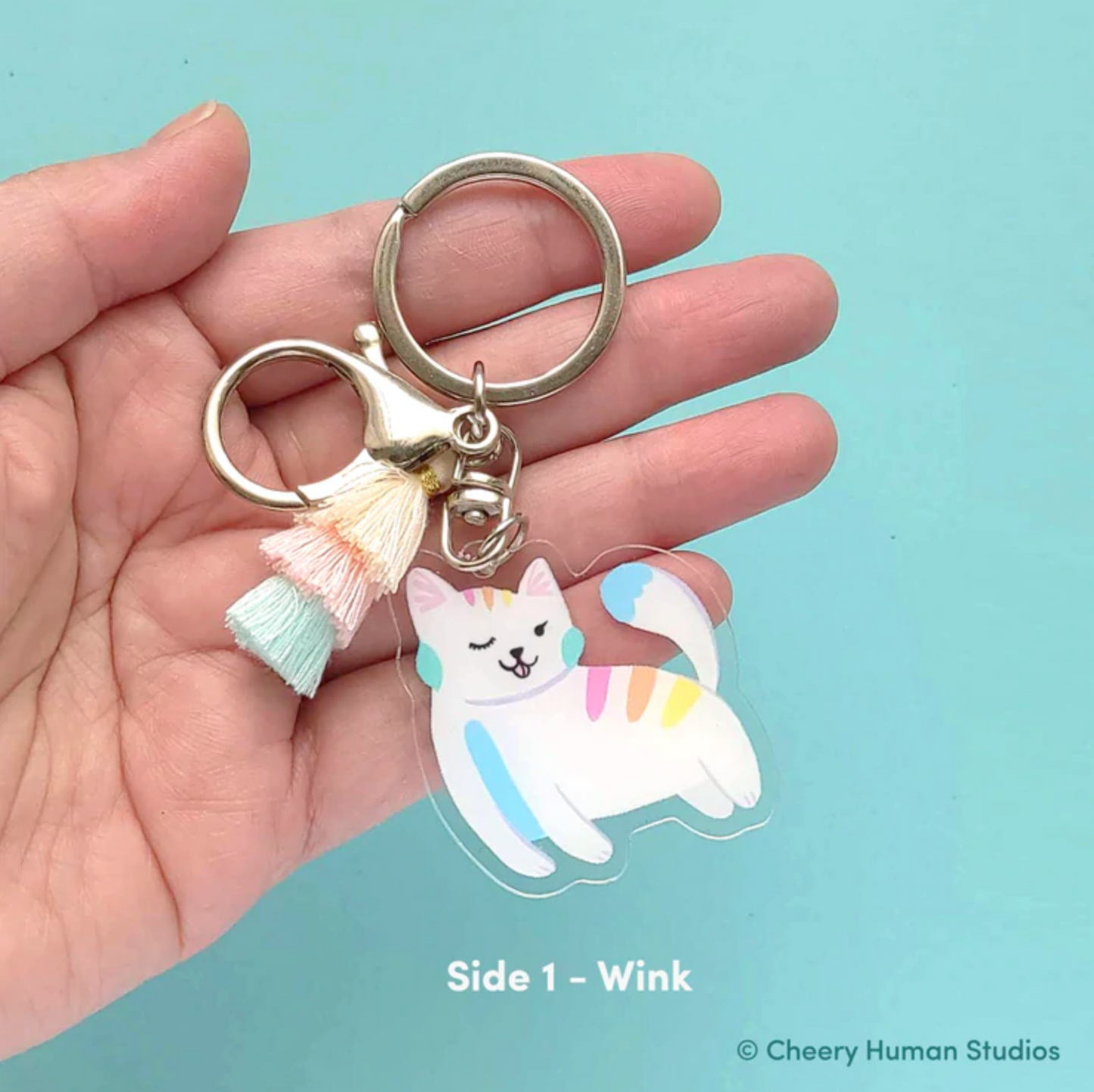 Cheery Human Studios: Kitty Keychains