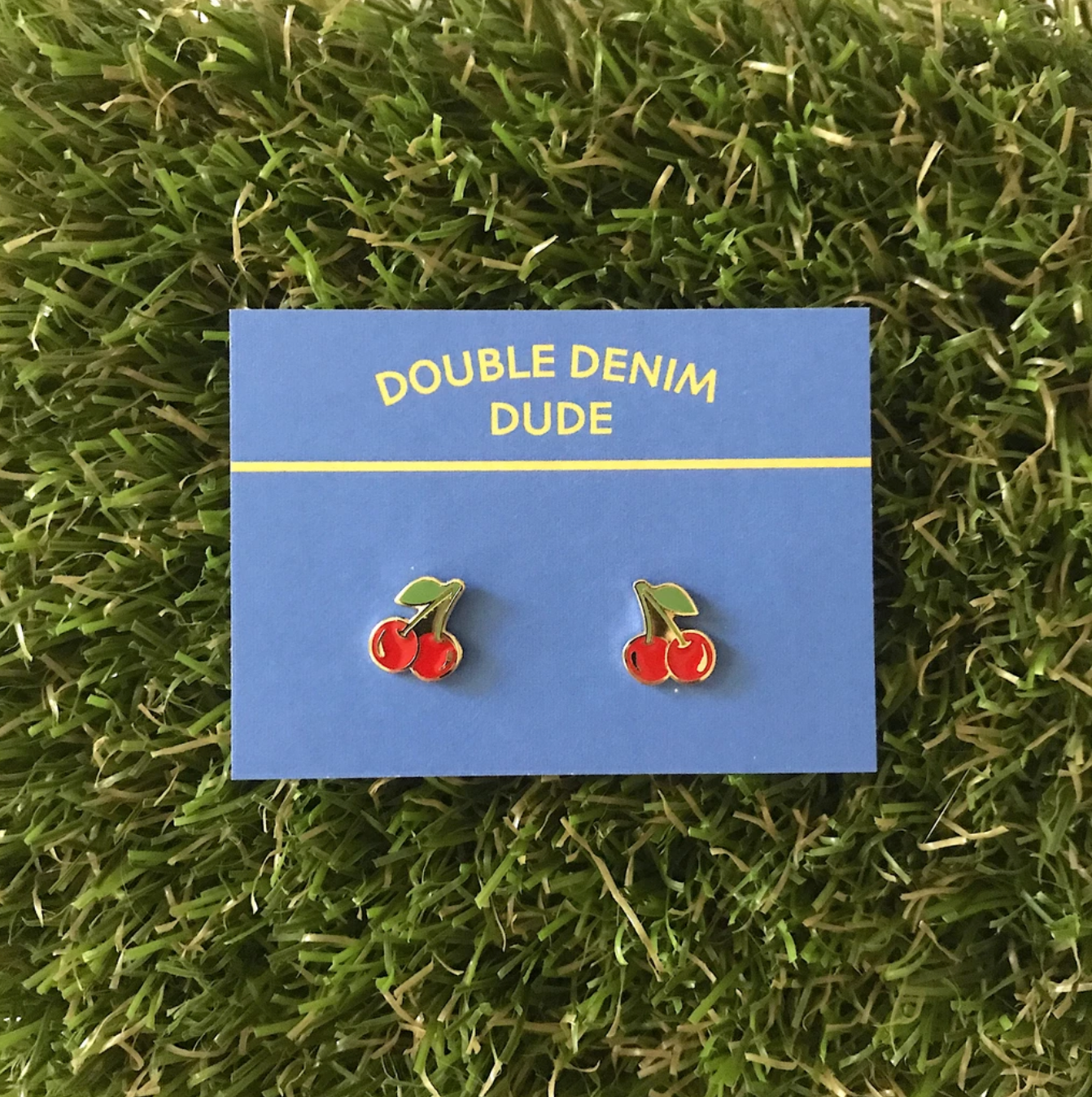 Double Denim Dude: Earrings