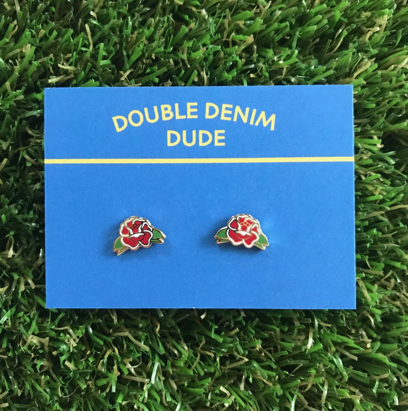 Double Denim Dude: Earrings