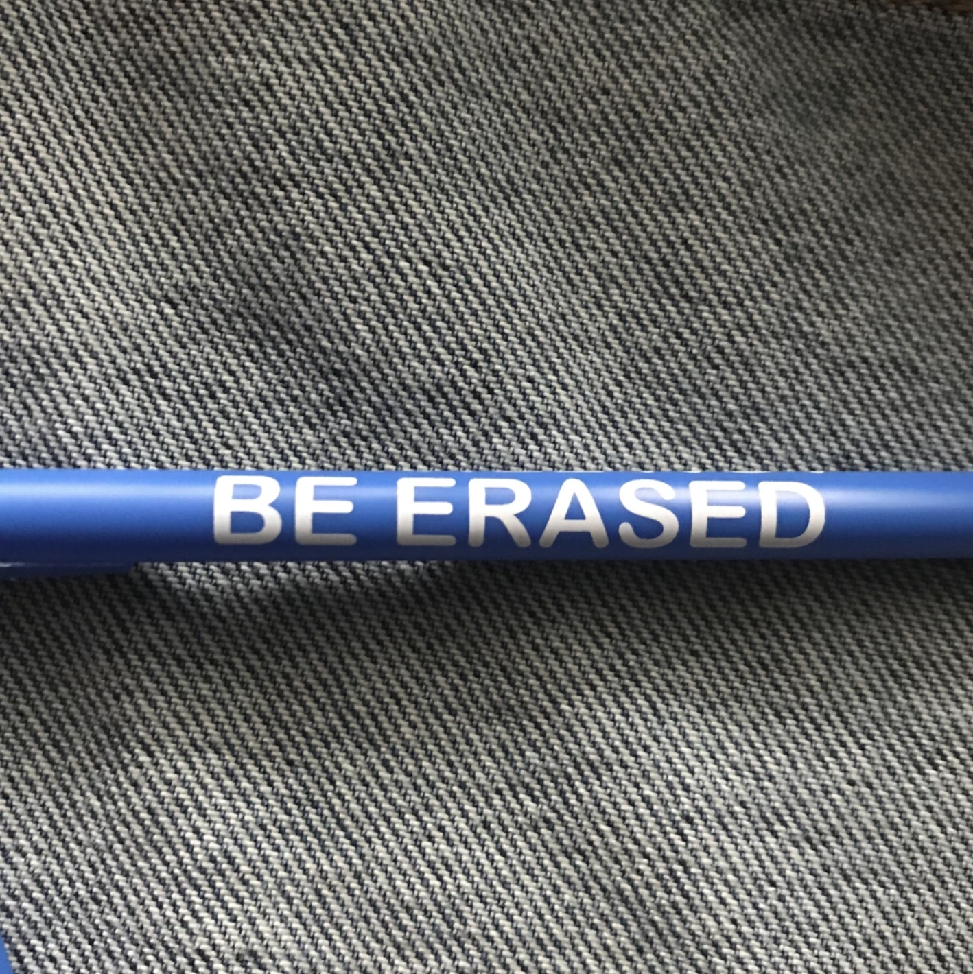 Double Denim Dude: We Will Not Be Erased Pens