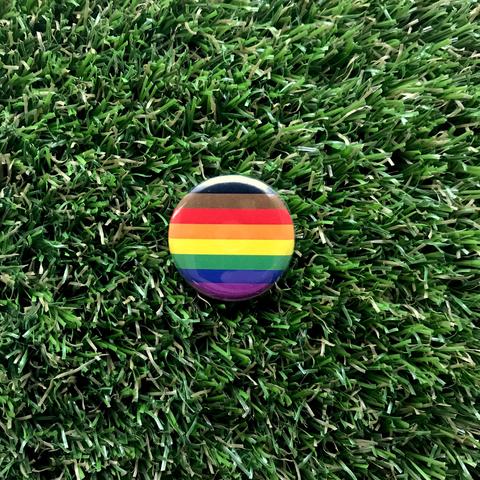 Double Denim Dude: Pride Flag Buttons