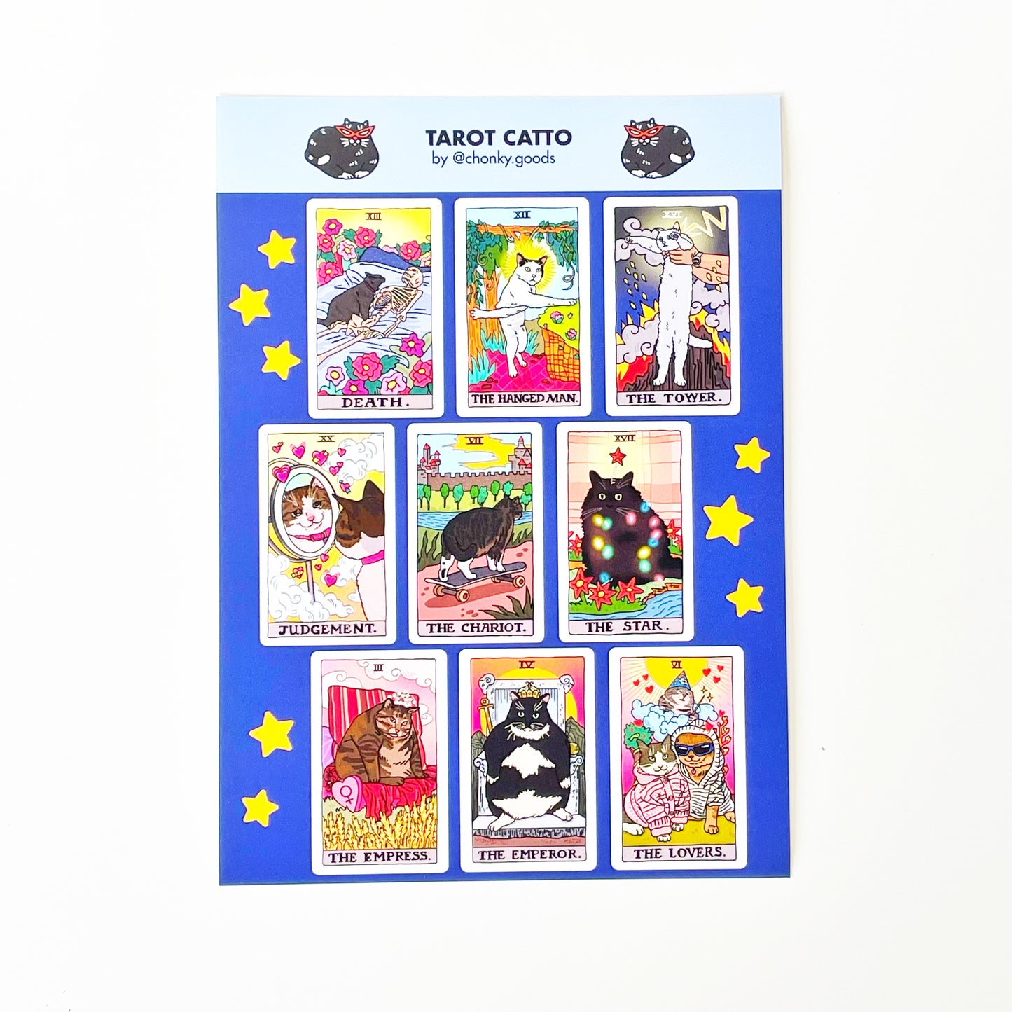 Ping Hatta: Cat Meme Sticker Sheets
