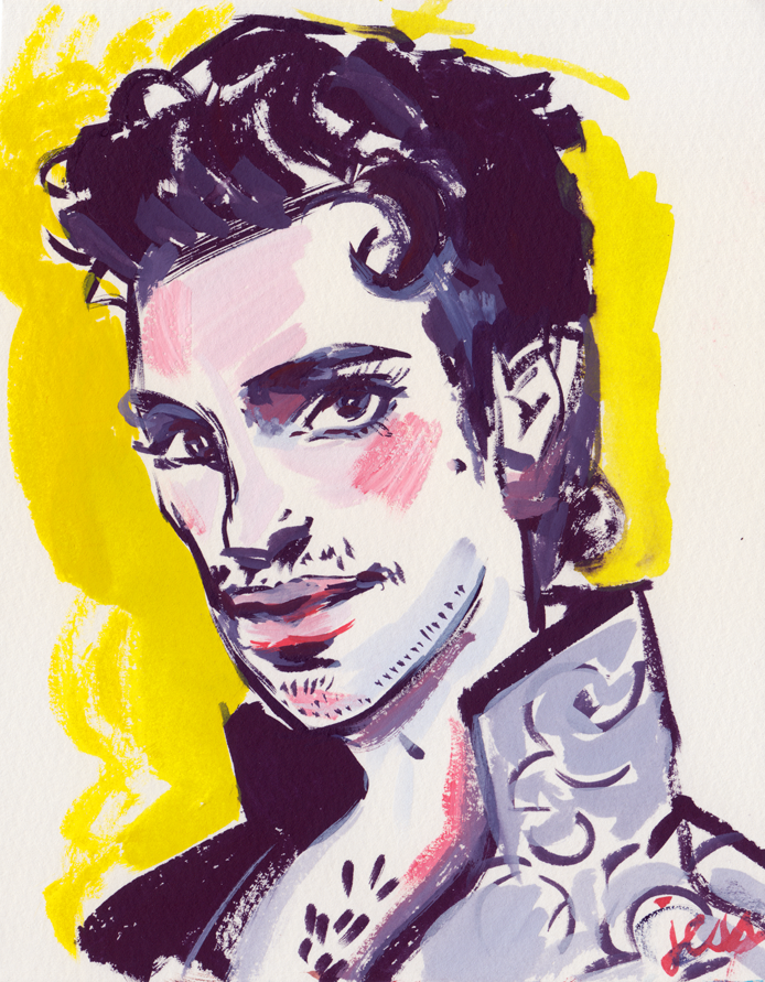 Jess Ruliffson: Gouache Prince Portraits