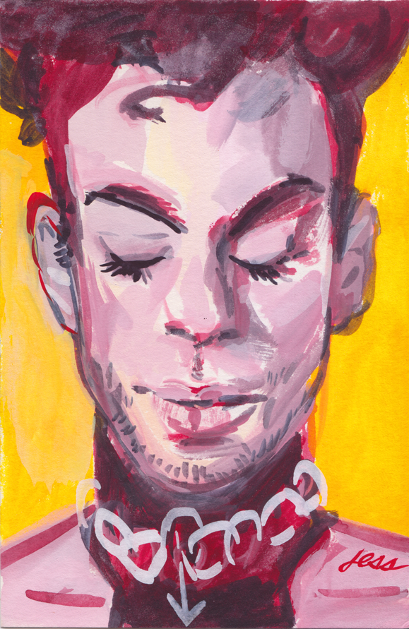 Jess Ruliffson: Gouache Prince Portraits