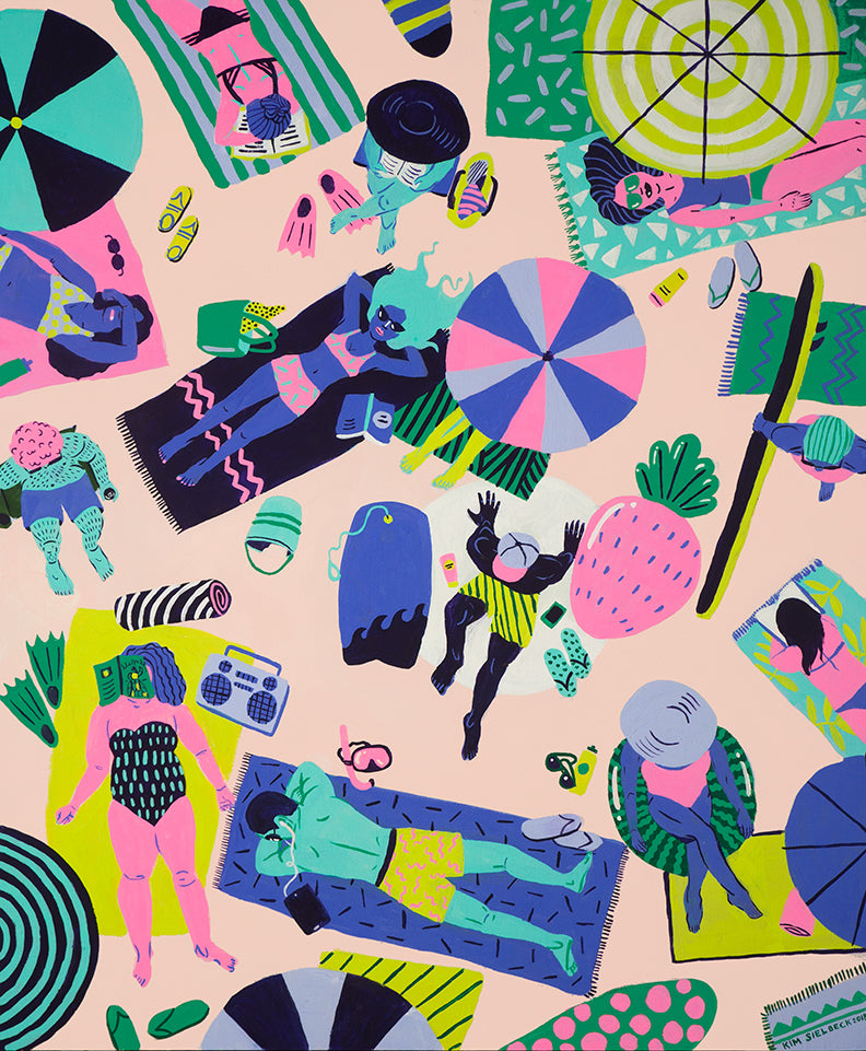Kim Sielbeck: Beach Party Print
