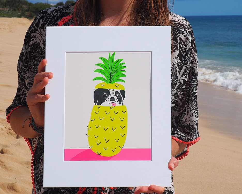 Kim Sielbeck: Ziggy Pineapple Print
