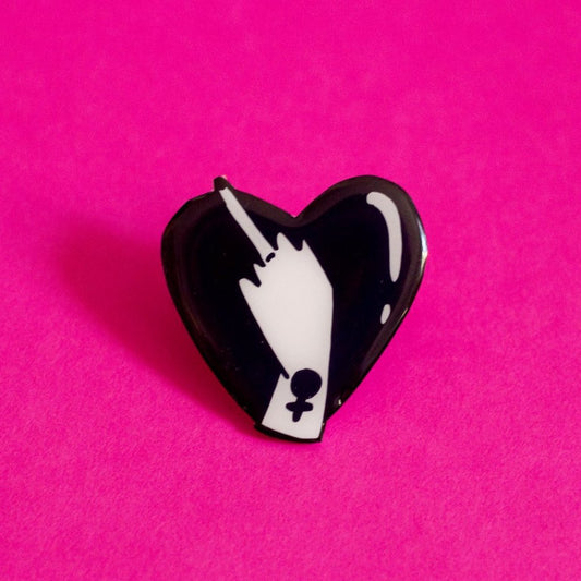 Midge Blitz: Lovely Middle Finger Brooch