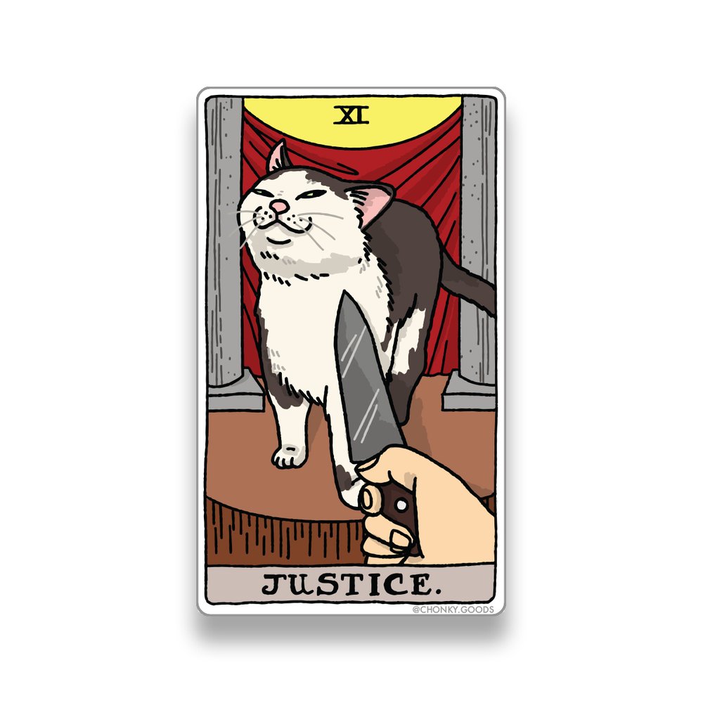 Ping Hatta: Cat Meme Tarot Stickers