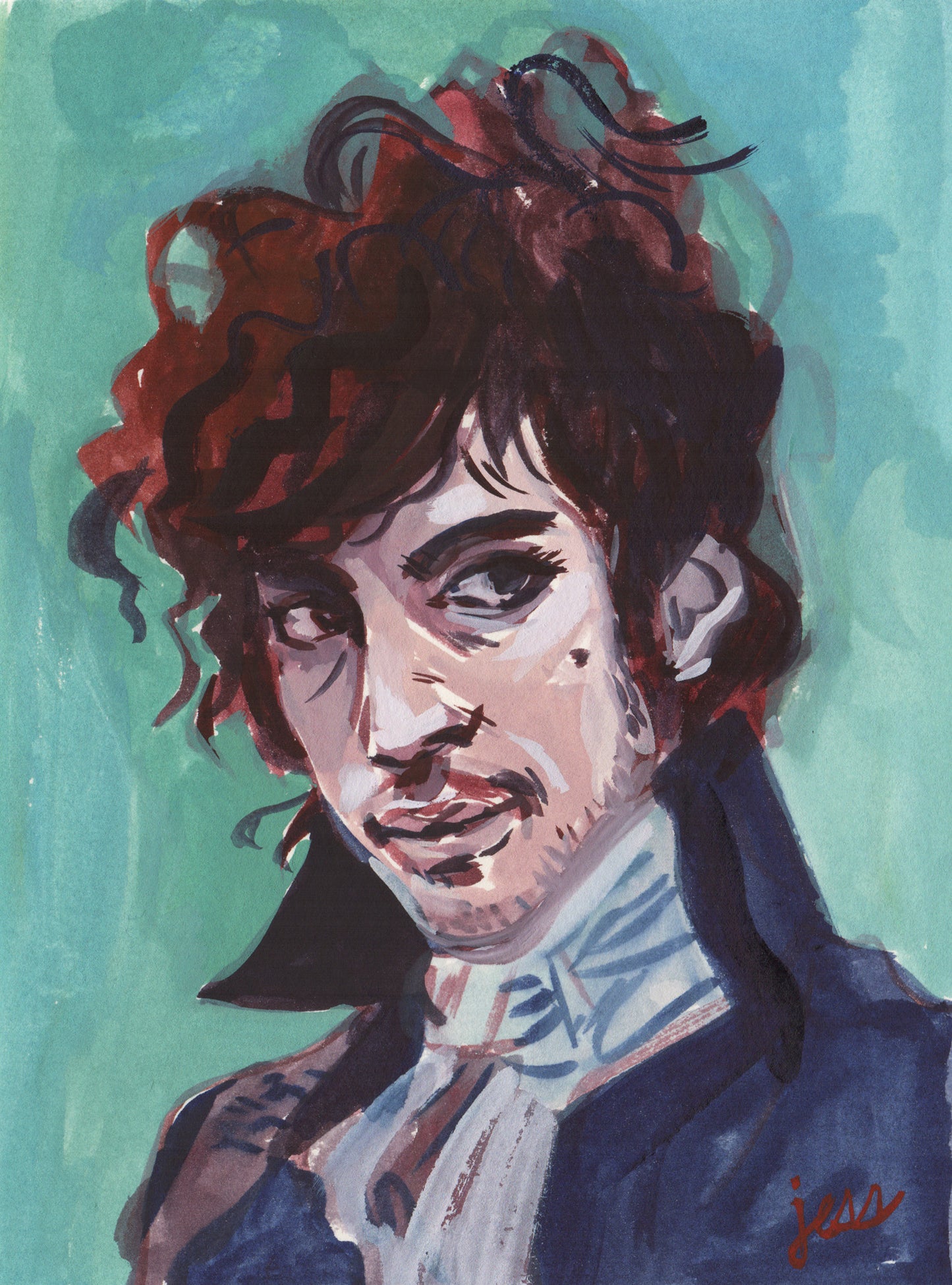 Jess Ruliffson: Gouache Prince Portraits