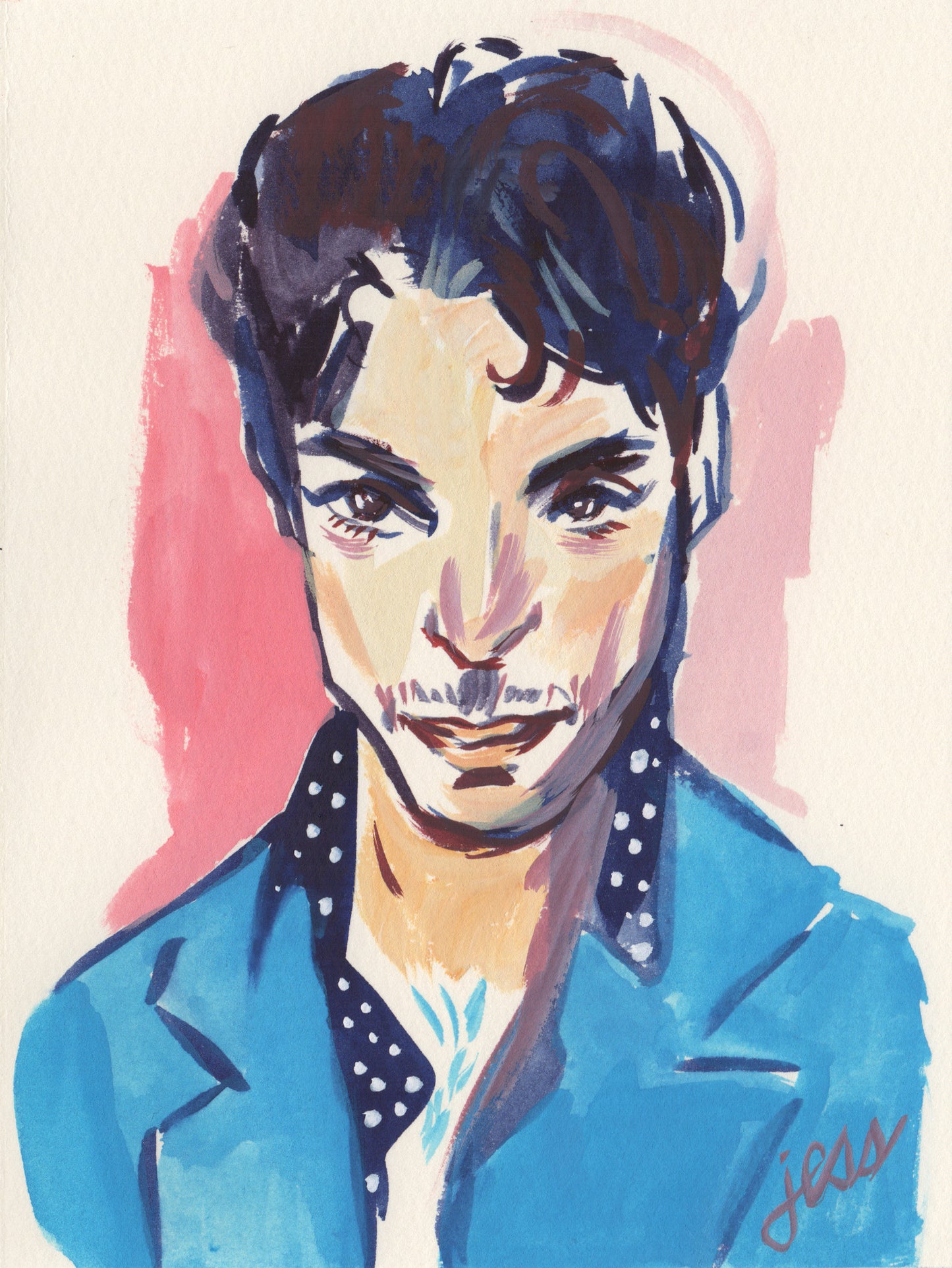Jess Ruliffson: Gouache Prince Portraits