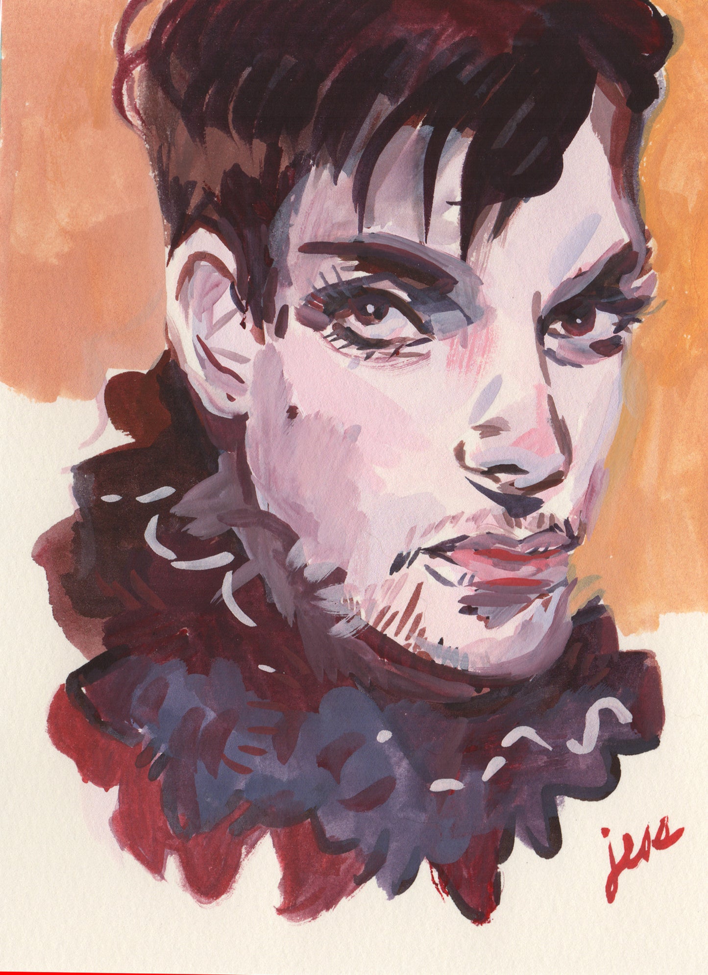 Jess Ruliffson: Gouache Prince Portraits