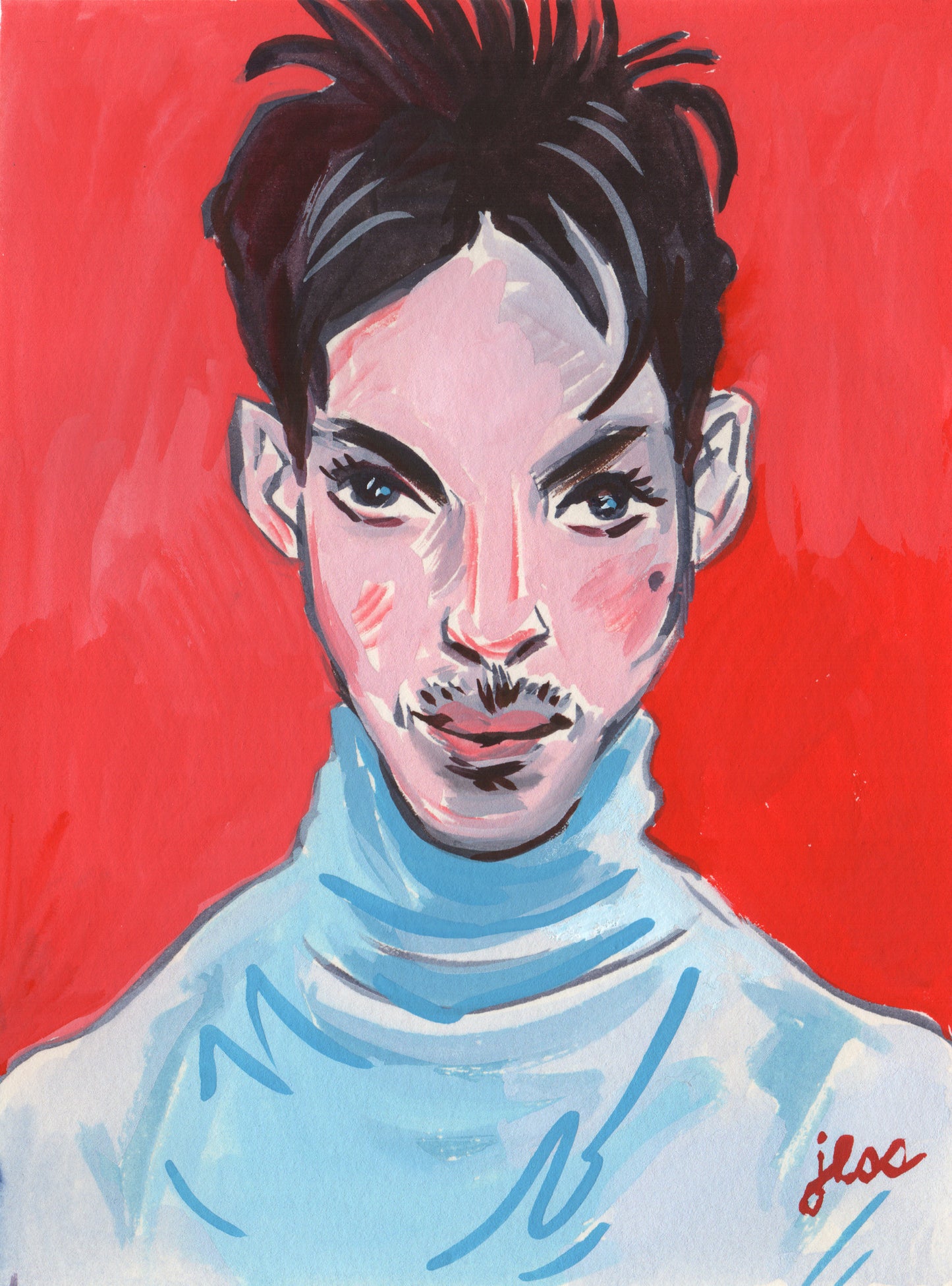 Jess Ruliffson: Gouache Prince Portraits