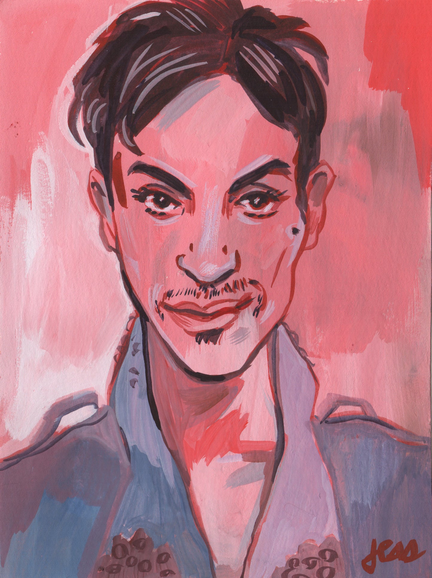 Jess Ruliffson: Gouache Prince Portraits
