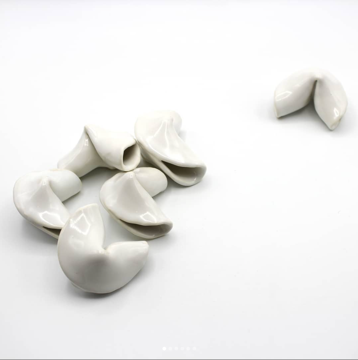 Casey Lin: Ceramic Fortune Cookies