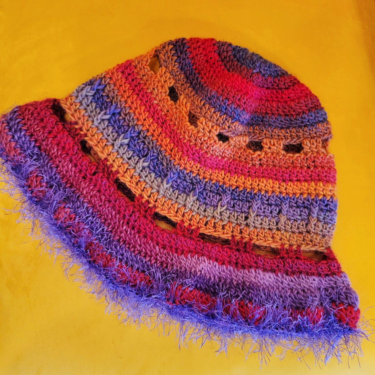 Somewhat Sabrina: Rainbow Crochet Hats
