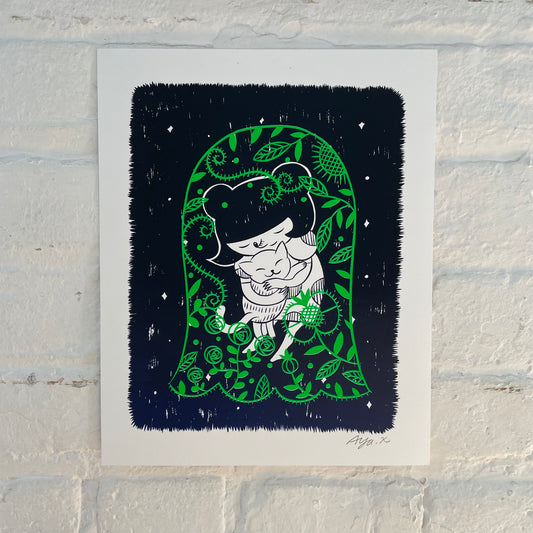 Aya Kakeda: Kitty Hug Prints