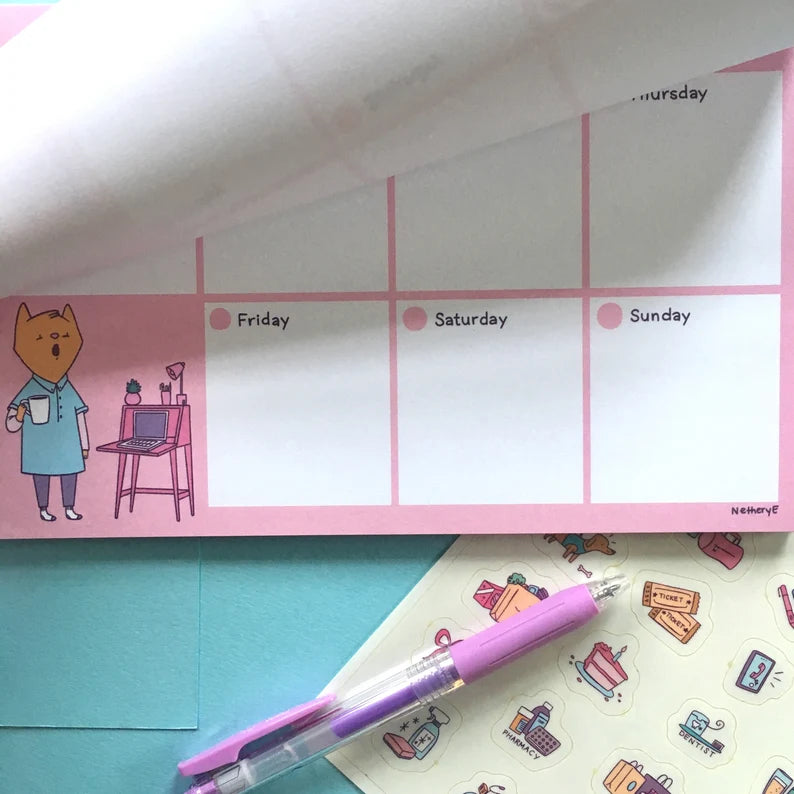 Nethery Engblom: Weekly Planner Sheets