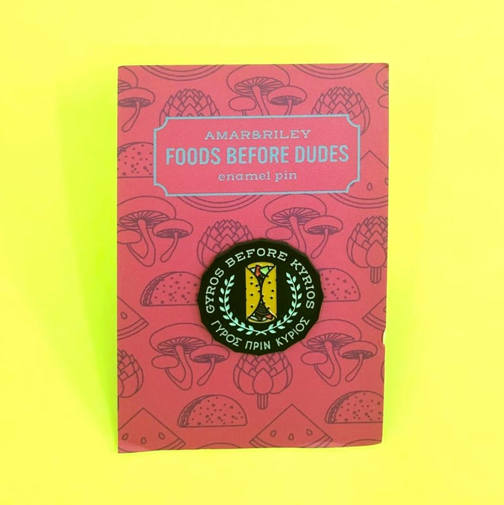 Amar&Riley: Foods Before Dudes Enamel Pins