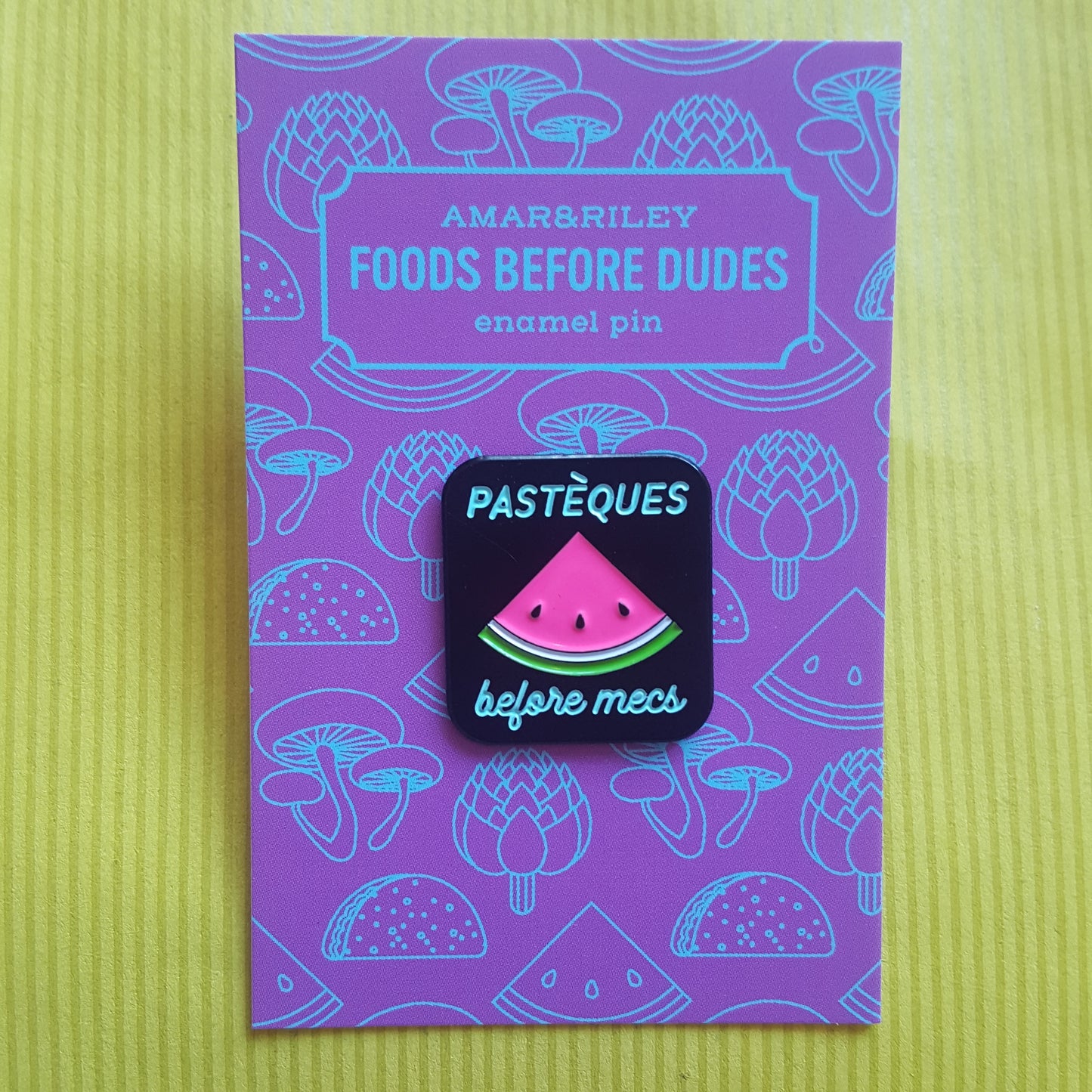 Amar&Riley: Foods Before Dudes Enamel Pins