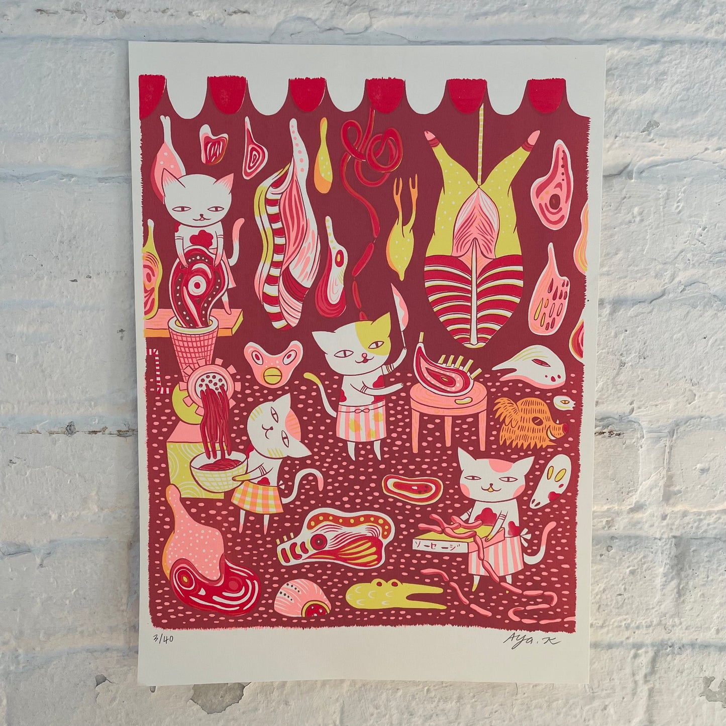 Aya Kakeda: Cat Butcher Prints